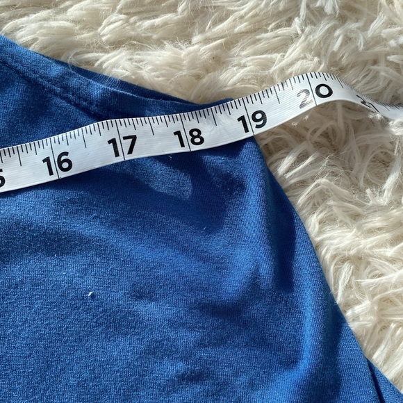 RVCA BRIGHT BLUE TANK A LINE SHIFT MINI SUMMER DRESS w/ Pockets Size M E… - Picture 9 of 10